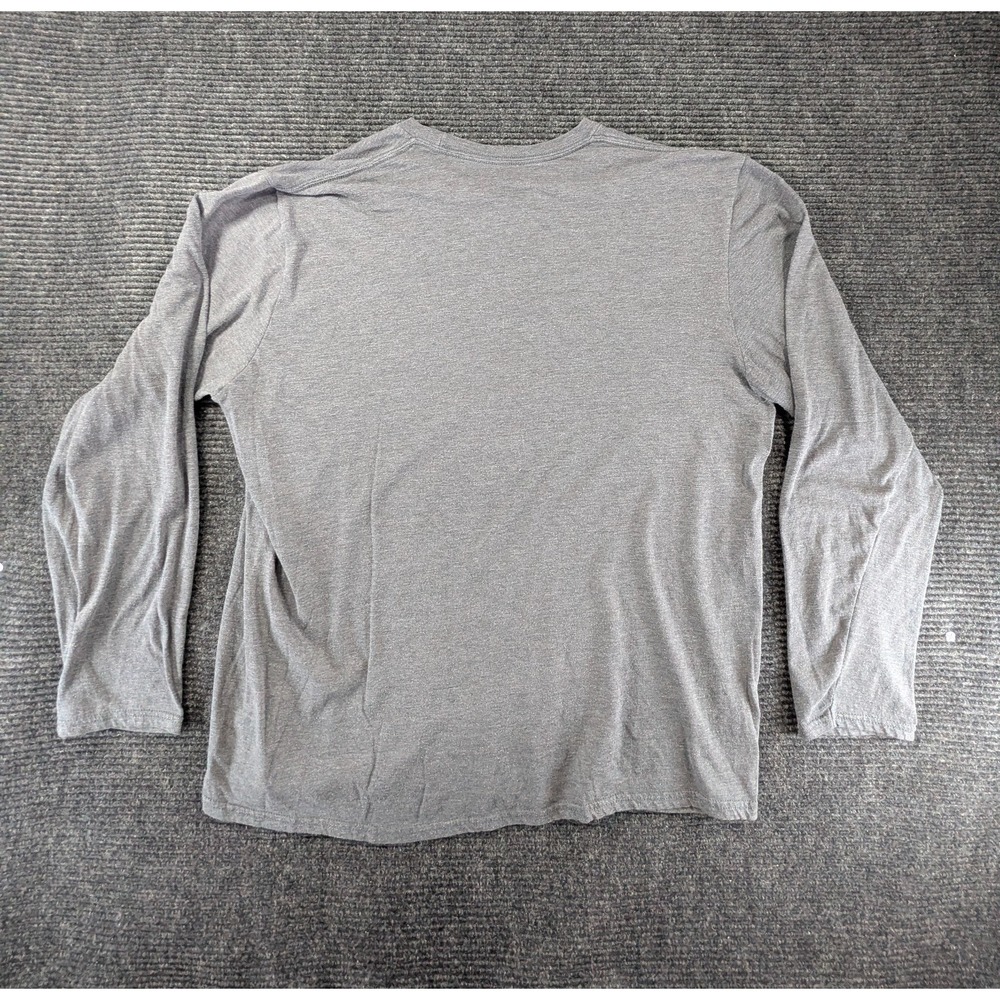 Harvard University Crimson Shirt Mens XL Gray Spellout Long Sleeve Crewneck - Picture 2 of 9
